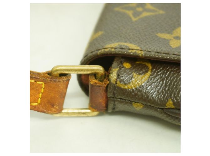Borsa a tracolla Louis Vuitton Monogram Musette Tango Marrone - vista 8