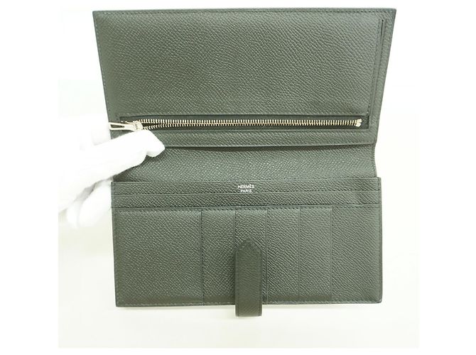 Hermès Bearn Soufflet Long Wallet Schwarz - Ansicht 3