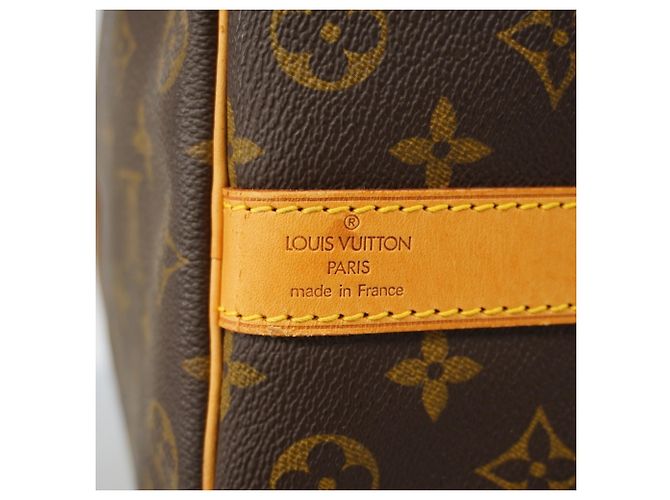 Louis Vuitton Boston Monogram Keepall Bandoulière 50 Marrone - vista 5
