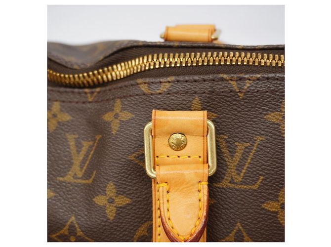 Louis Vuitton Boston Monogram Keepall Bandoulière 50 Marrone - vista 9