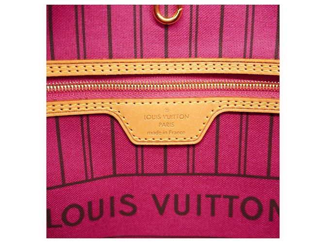 Borsa Tote Louis Vuitton Monogram Neverfull MM Rosa - vista 5