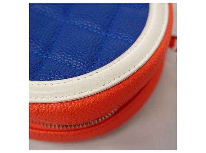 Borsa a tracolla Chanel blu e rossa Rosso - vista 6