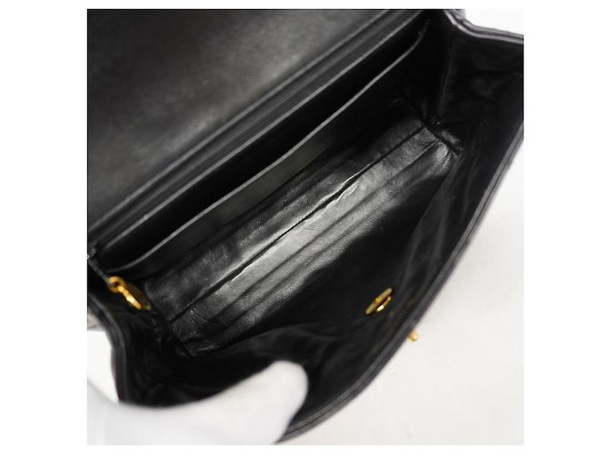 Borsa Chanel Matelassé in pelle di agnello Nero - vista 4