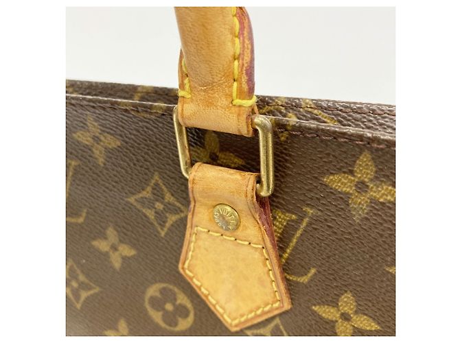 Louis Vuitton Monogram Sac Plat Tote Bag M51140 Marrón Castaño - vista 11