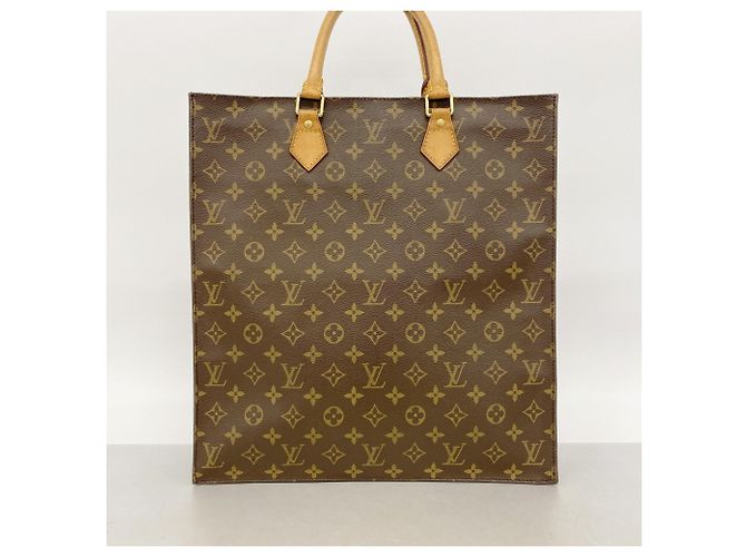 Louis Vuitton Monogram Sac Plat Tote Bag M51140 Marrón Castaño - vista 12