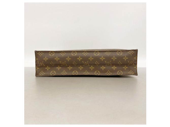 Louis Vuitton Monogram Sac Plat Tote Bag M51140 Marrón Castaño - vista 3