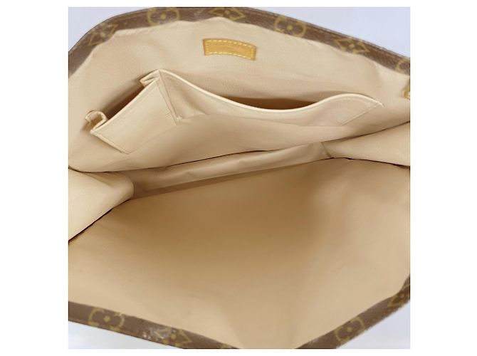 Louis Vuitton Monogram Sac Plat Tote Bag M51140 Marrón Castaño - vista 4