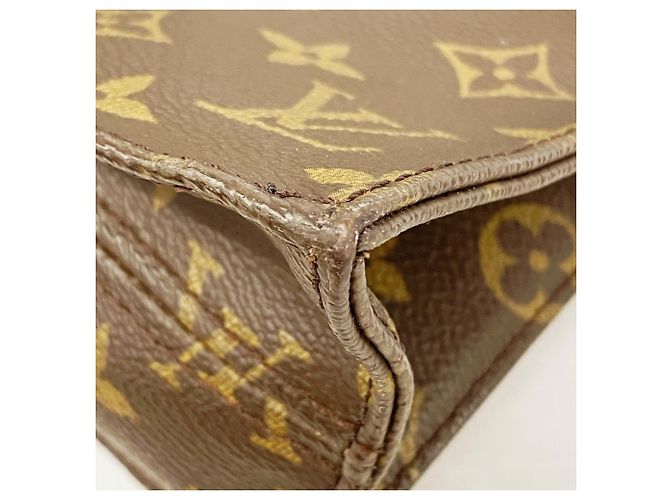 Louis Vuitton Monogram Sac Plat Tote Bag M51140 Marrón Castaño - vista 6