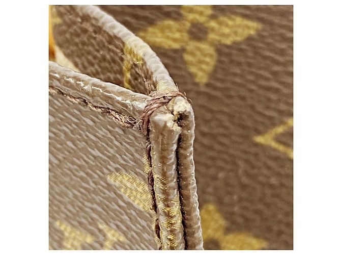 Louis Vuitton Monogram Sac Plat Tote Bag M51140 Marrón Castaño - vista 7