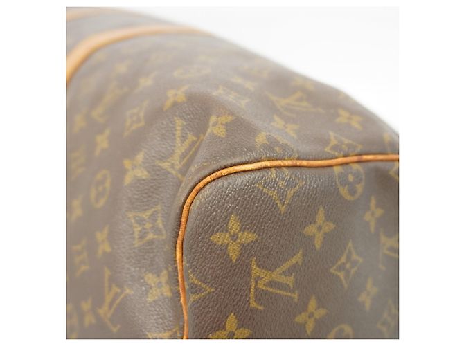 Louis Vuitton Monogram Keepall Bandoulière 55 Marrone - vista 11