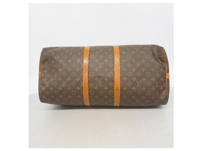 Louis Vuitton Monogram Keepall Bandoulière 55 Marrone - vista 3