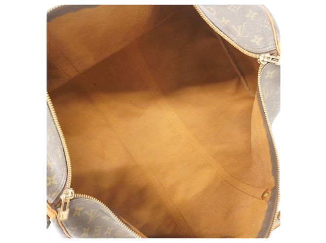 Louis Vuitton Monogram Keepall Bandoulière 55 Marrone - vista 4