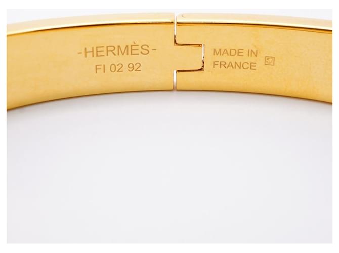 Hermès Bracciale Hermes Chaine d'Ancre Mini Click Bangle Bianco D'oro - vista 5