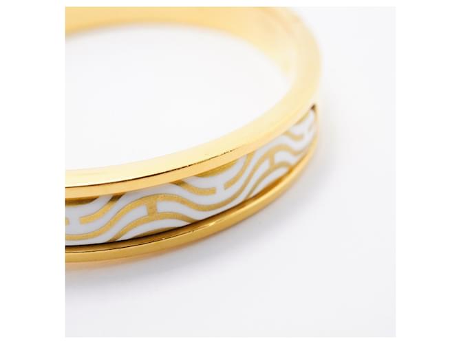 Hermès Bracciale Hermes Chaine d'Ancre Mini Click Bangle Bianco D'oro - vista 8