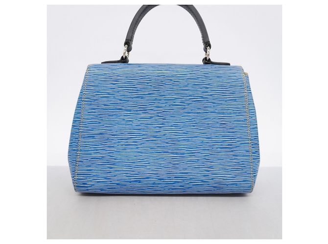 Borsa Louis Vuitton Epi Denim Cluny BB Blu - vista 10