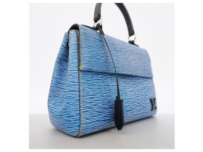 Borsa Louis Vuitton Epi Denim Cluny BB Blu - vista 2