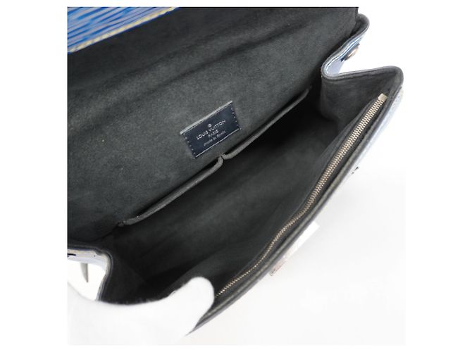 Borsa Louis Vuitton Epi Denim Cluny BB Blu - vista 4