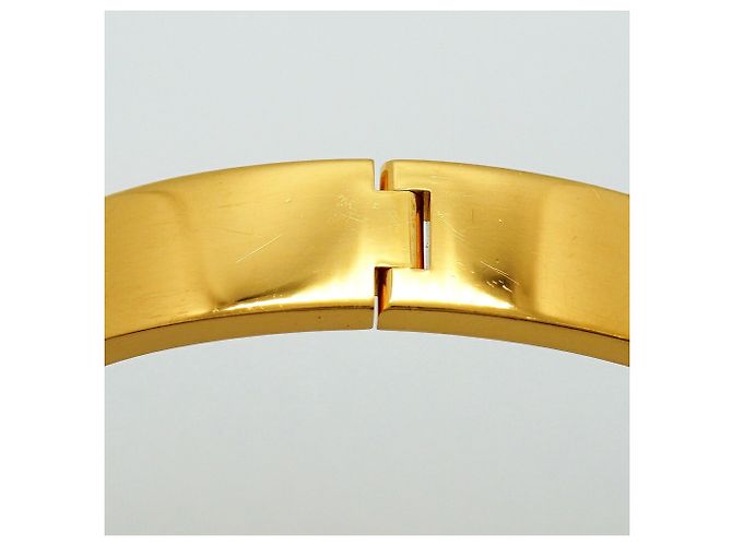 Hermès Pulsera Hermes Bangle Clic Clac PM GP Plated Gold Black Negro Dorado - vista 7