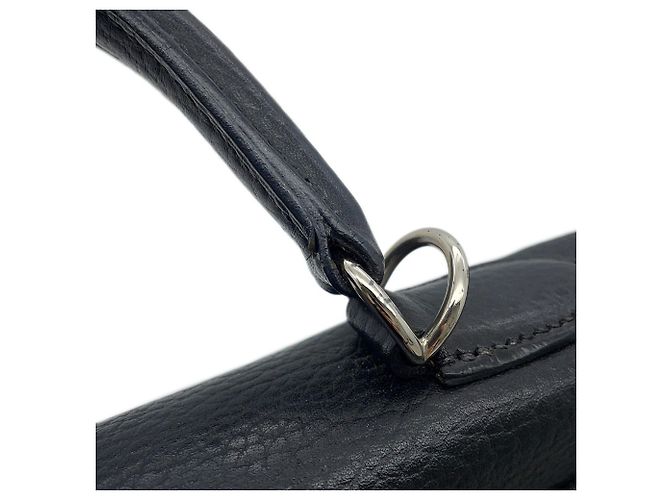 Hermès Borsa Hermes Kelly 32 in pelle Ardennes nera Nero - vista 13