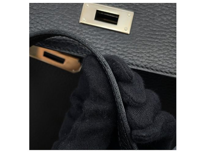 Hermès Borsa Hermes Kelly 32 in pelle Ardennes nera Nero - vista 14