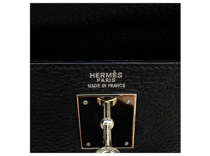 Hermès Borsa Hermes Kelly 32 in pelle Ardennes nera Nero - vista 17