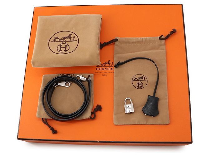 Hermès Borsa Hermes Kelly 32 in pelle Ardennes nera Nero - vista 18