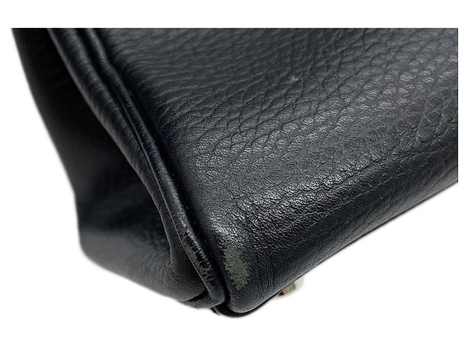 Hermès Borsa Hermes Kelly 32 in pelle Ardennes nera Nero - vista 8