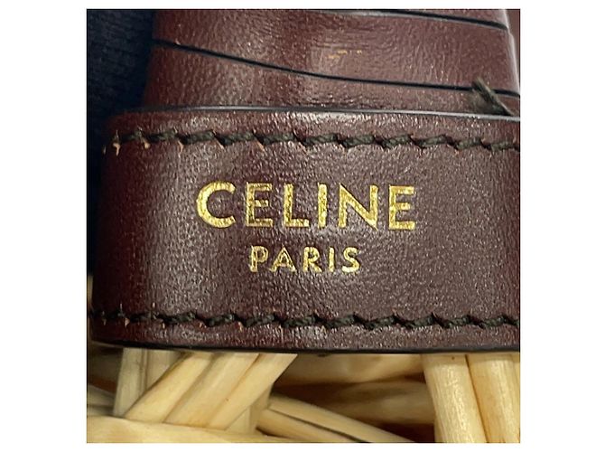 Céline Borsa in Raffia Celine Marrone - vista 14