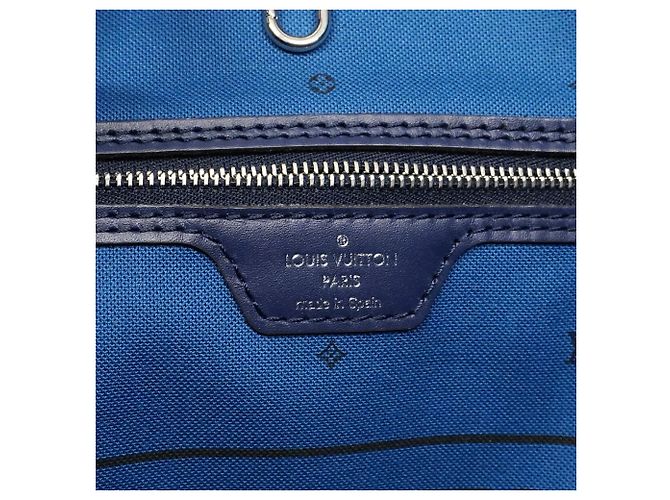 Borsa Tote Louis Vuitton LV Escale Neverfull MM Blu - vista 5