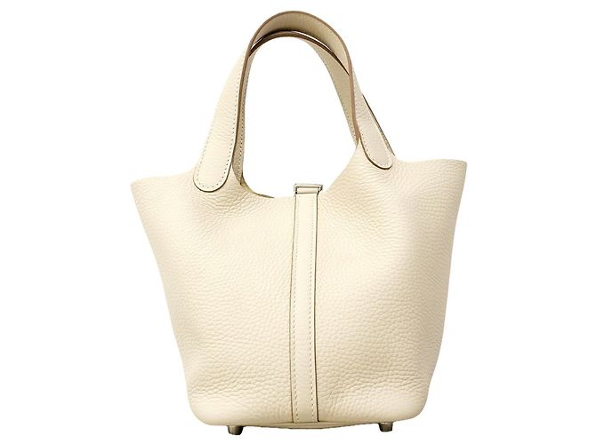 Hermès Hermes Picotin Lock PM Handtasche Weiß - Ansicht 9