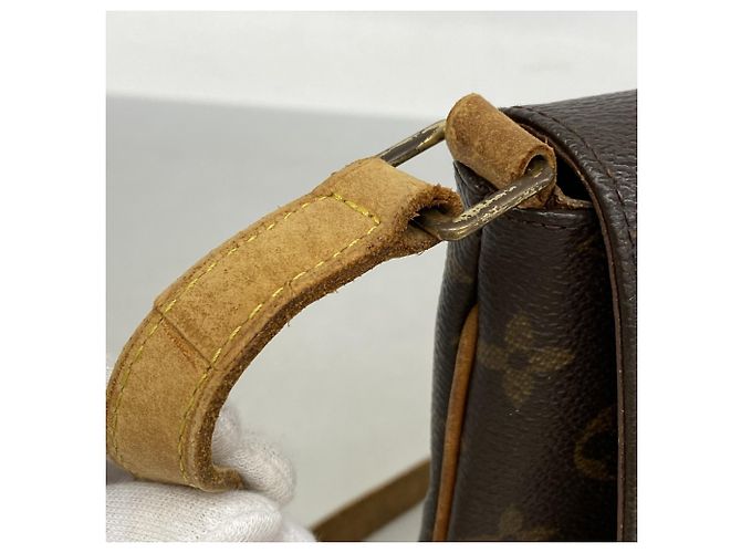 Borsa a Spalla Louis Vuitton Monogram Musette Salsa Marrone - vista 7