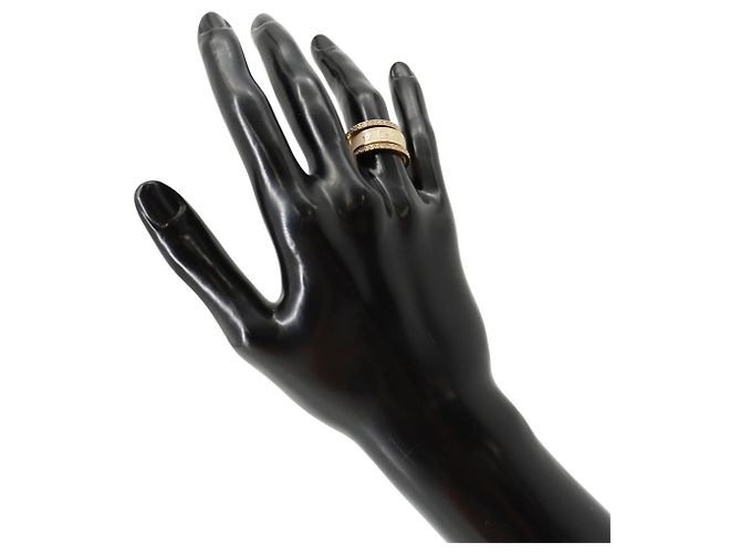 Anello a fascia oro e rosa Christian Dior D'oro - vista 4