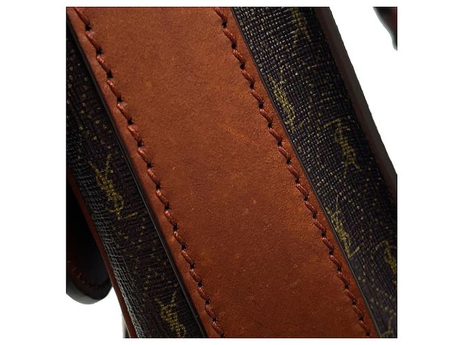 Borsa a Spalla Le Monogram Yves Saint Laurent Marrone - vista 10