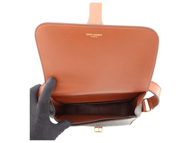 Borsa a Spalla Le Monogram Yves Saint Laurent Marrone - vista 5