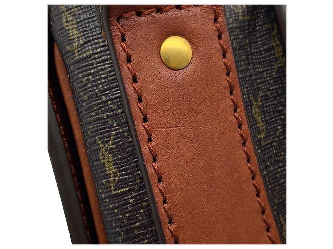 Borsa a Spalla Le Monogram Yves Saint Laurent Marrone - vista 9