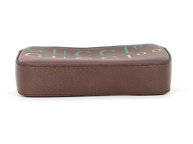 Borsa Body Gucci 100th Anniversary Pouch Handbag Marrone Multicolore - vista 4