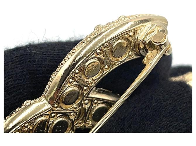 Spilla Chanel con strass D'oro - vista 5