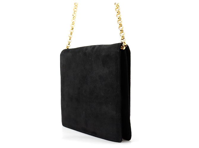 Bolso de hombro con cadena de ante negro Salvatore Ferragamo - vista 2