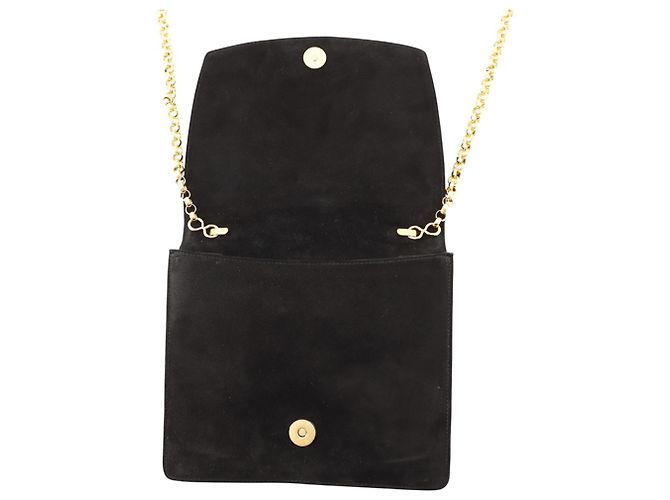 Bolso de hombro con cadena de ante negro Salvatore Ferragamo - vista 6