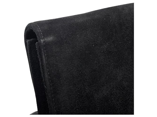 Bolso de hombro con cadena de ante negro Salvatore Ferragamo - vista 9
