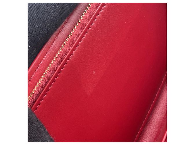 Portafoglio a tracolla con catena Yves Saint Laurent in rosso - vista 12