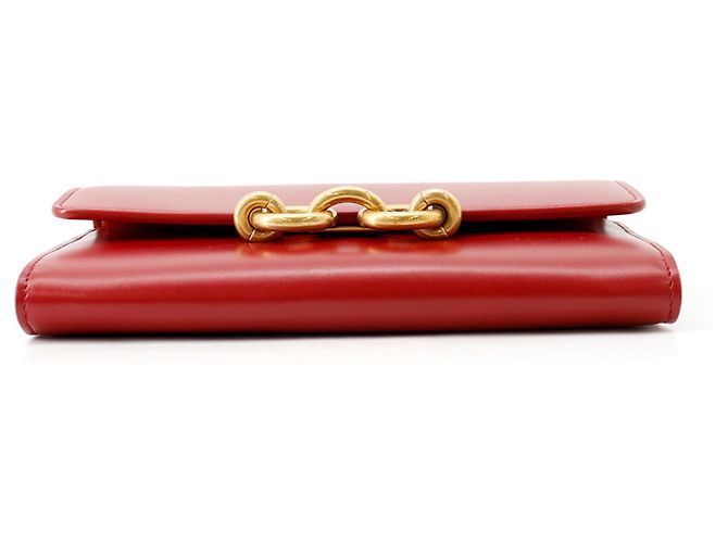 Portafoglio a tracolla con catena Yves Saint Laurent in rosso - vista 3