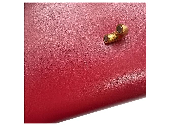 Portafoglio a tracolla con catena Yves Saint Laurent in rosso - vista 8