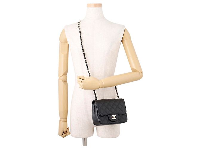 Borsa a Spalla Chanel Matelassé Chain Nero - vista 4