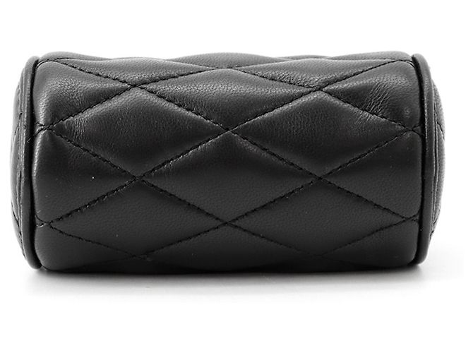 Micro borsa a tracolla con catena Yves Saint Laurent Nero - vista 3