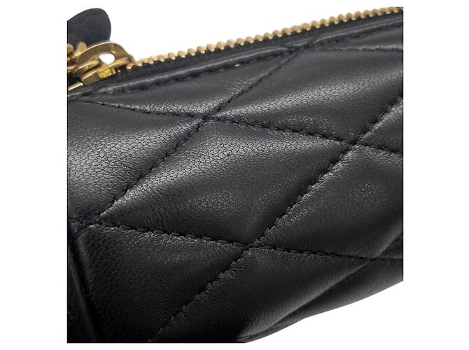Micro borsa a tracolla con catena Yves Saint Laurent Nero - vista 7