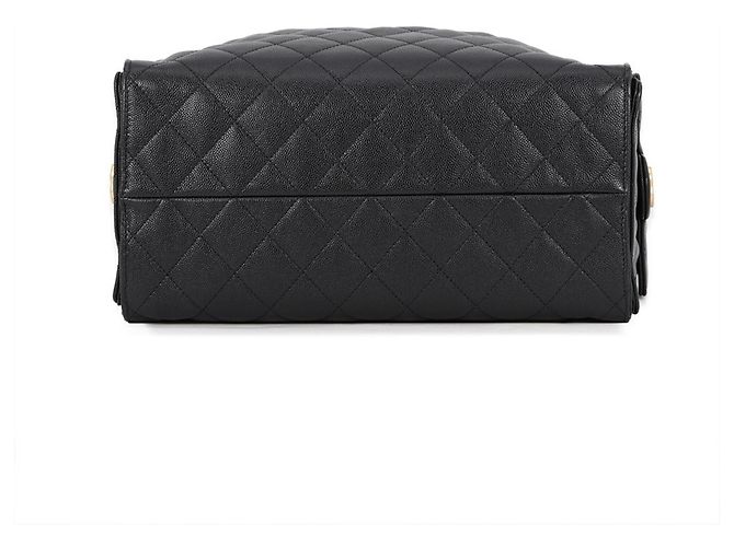 Borsa a tracolla Chanel Matelassé Black Chain Nero - vista 3