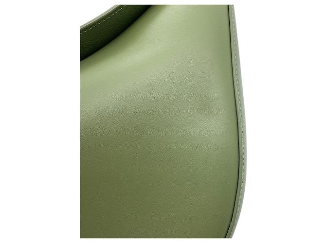 Borsa a tracolla in pelle kaki Loewe Cachi - vista 10