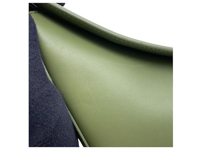 Borsa a tracolla in pelle kaki Loewe Cachi - vista 7