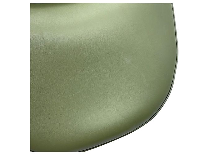 Borsa a tracolla in pelle kaki Loewe Cachi - vista 8